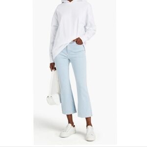NWT DL1961 'Bridget' Striped Boot High Rise Cropped Jean, Instasculpt Size 32